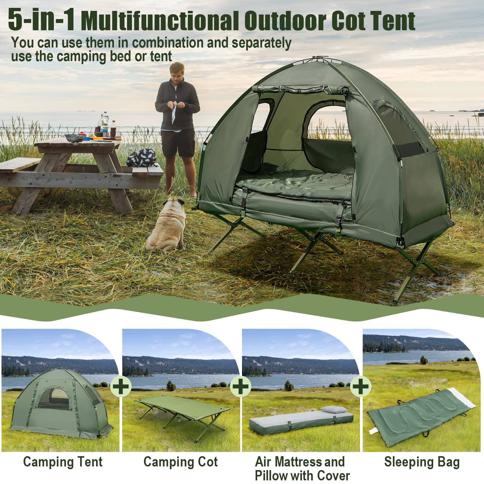 Goplus Camping Tent Cot